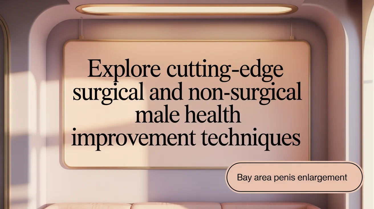 Explore Cutting-Edge Surgical and Non-Surgical Male Genital Enhancement Techniques
