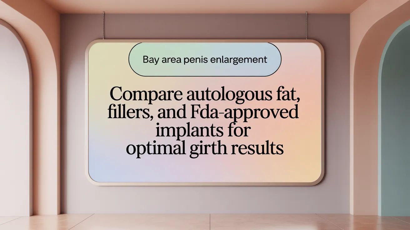 Compare autologous fat, fillers, and FDA-approved implants for optimal girth results