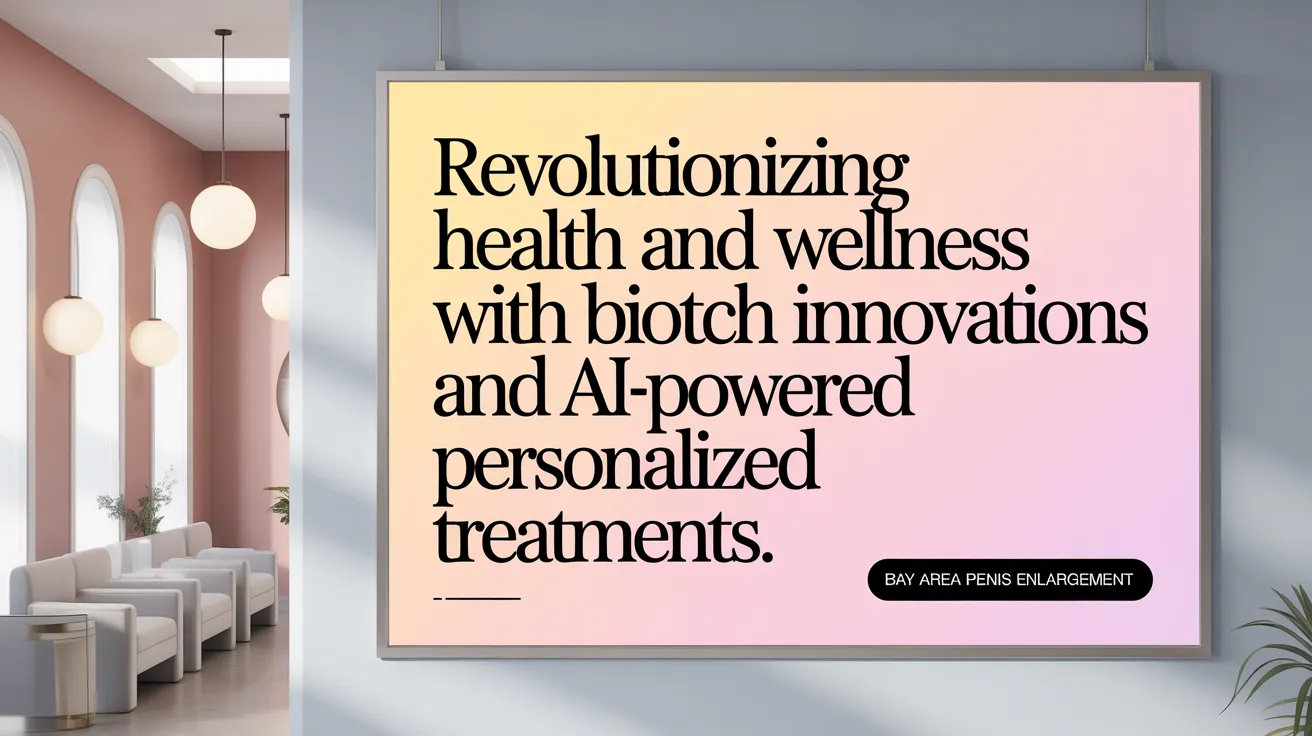 Revolutionizing male enhancement with biotech innovations and AI-powered personalized treatments.