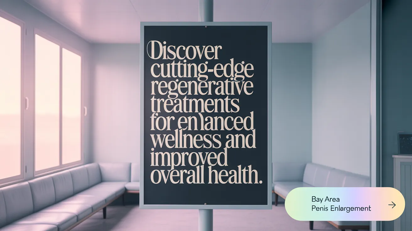 Discover cutting-edge regenerative treatments for natural penile growth and improved sexual health.