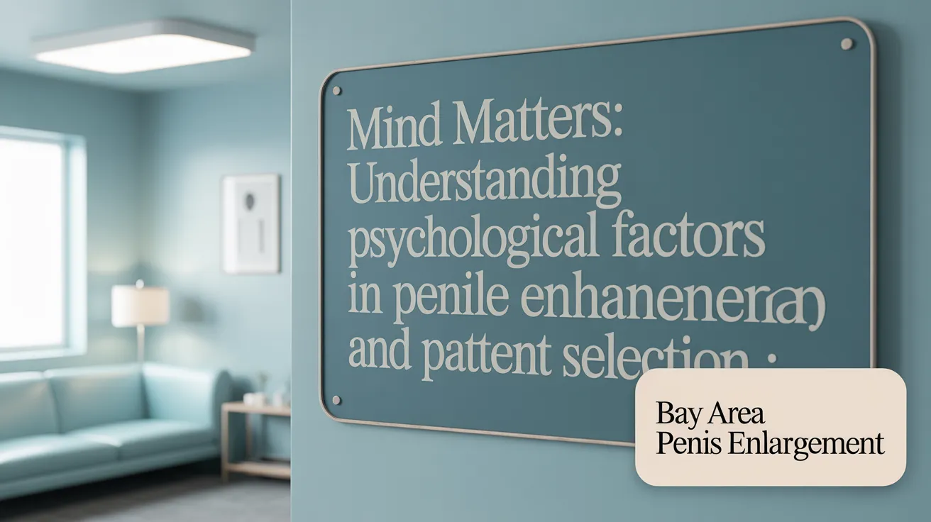 Mind Matters: Understanding Psychological Factors in Penile Enhancement and Patient Selection