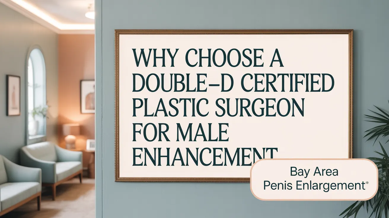 Why Choose a Double-Board Certified Plastic Surgeon for Male Enhancement