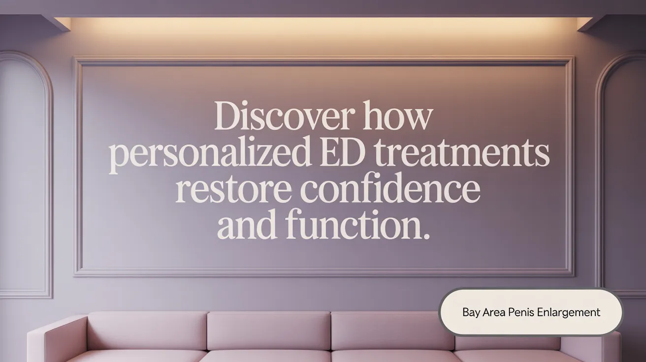 Discover how personalized ED treatments restore confidence and function.