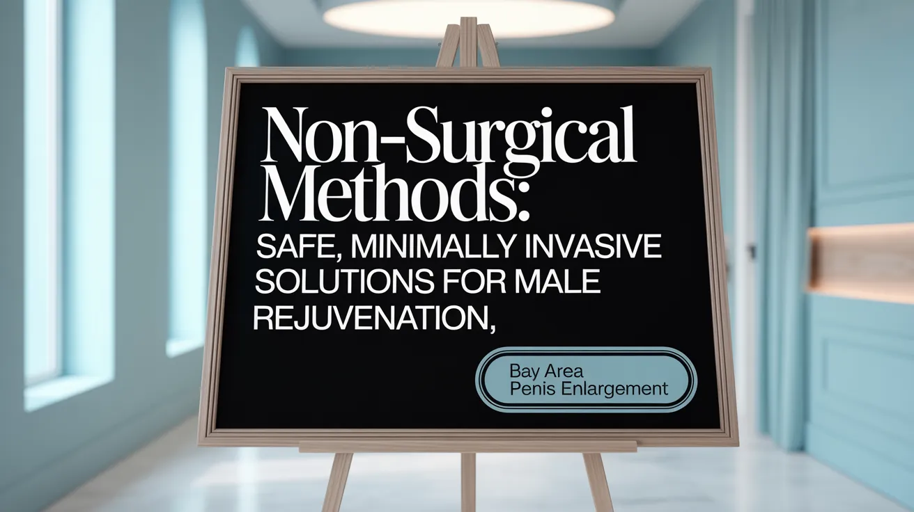 Non-Surgical Methods: Safe, Minimally Invasive Solutions for Male Rejuvenation
