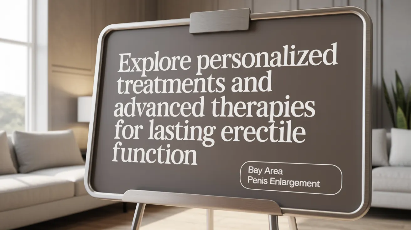 Explore Personalized Treatments and Advanced Therapies for Lasting Erectile Function