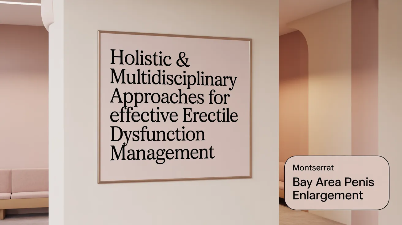 Holistic &amp; Multidisciplinary Approaches for Effective Erectile Dysfunction Management