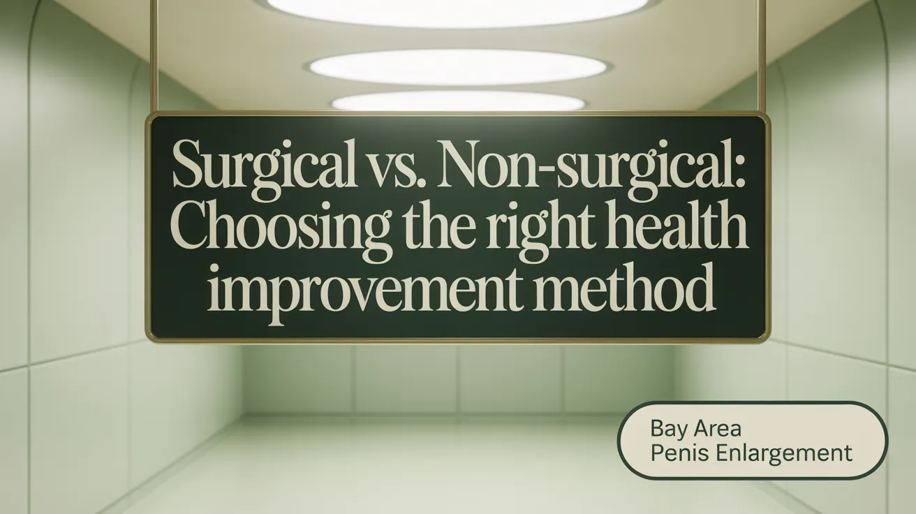 Surgical vs. Non-Surgical: Choosing the Right Penis Enlargement Method