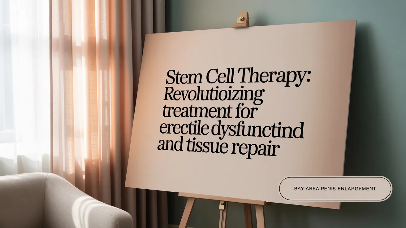 Stem Cell Therapy: Revolutionizing Treatment for Erectile Dysfunction and Tissue Repair