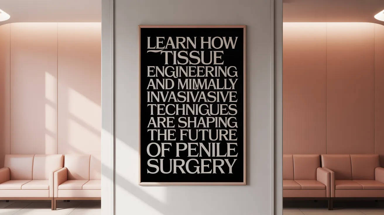 Learn how tissue engineering and minimally invasive techniques are shaping the future of penile surgery