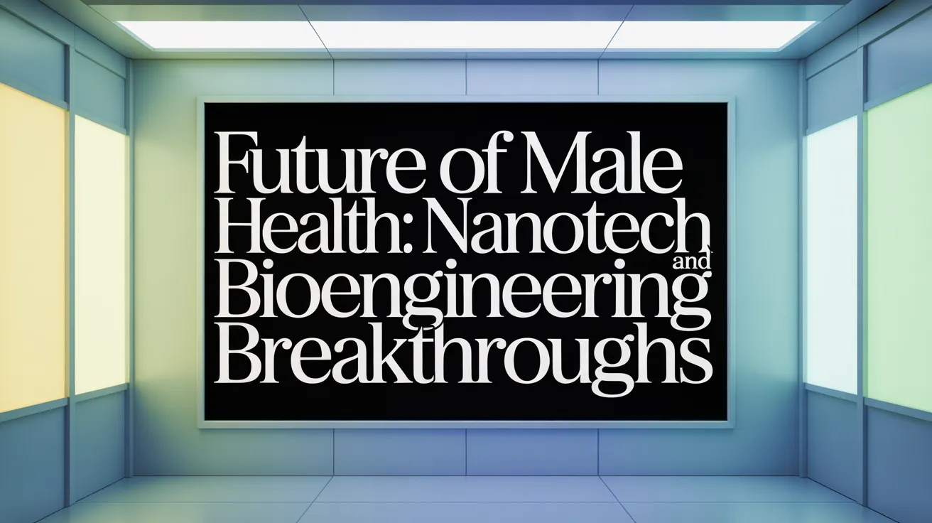 Future of Male Sexual Health: Nanotech and Bioengineering Breakthroughs