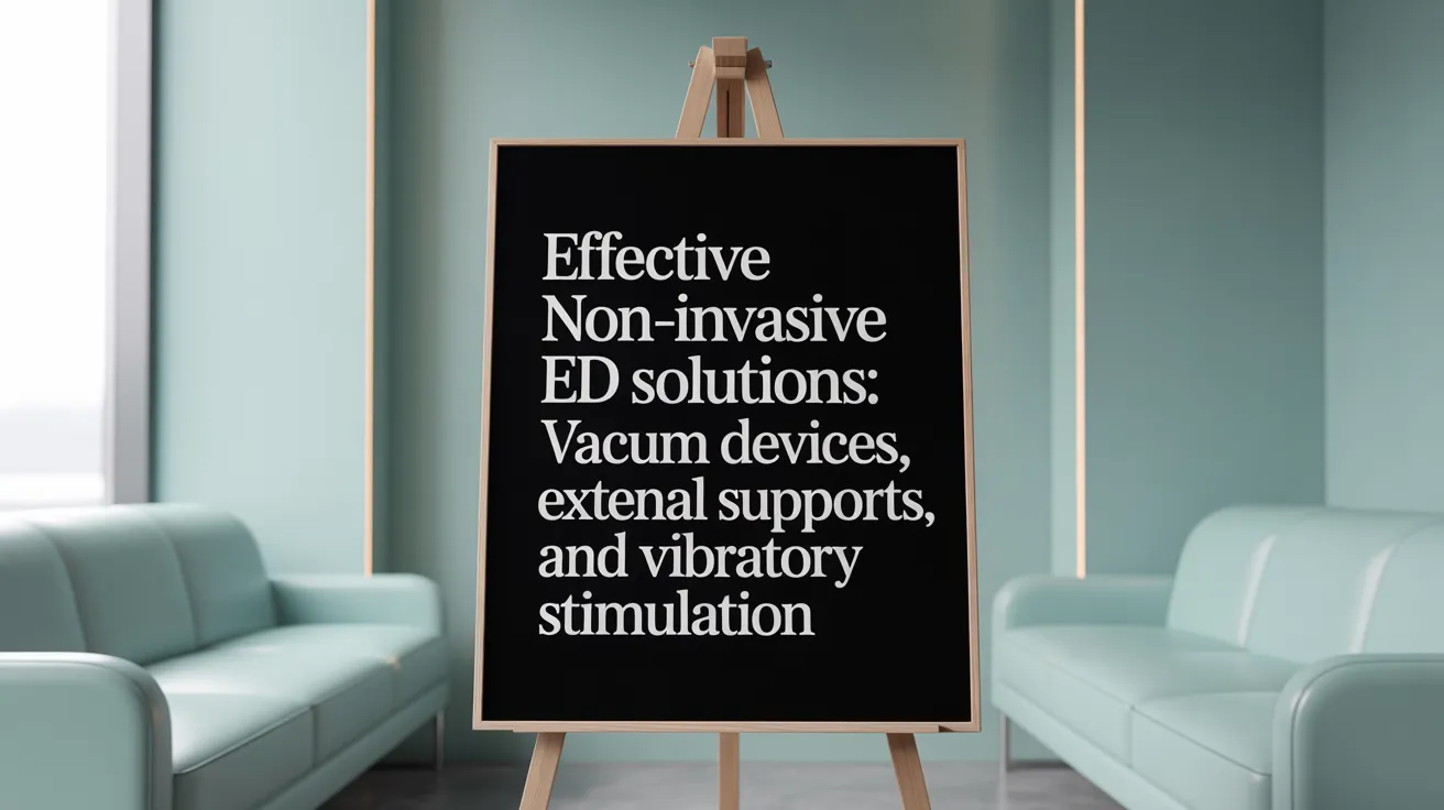 Effective Non-Invasive ED Solutions: Vacuum Devices, External Supports, and Vibratory Stimulation