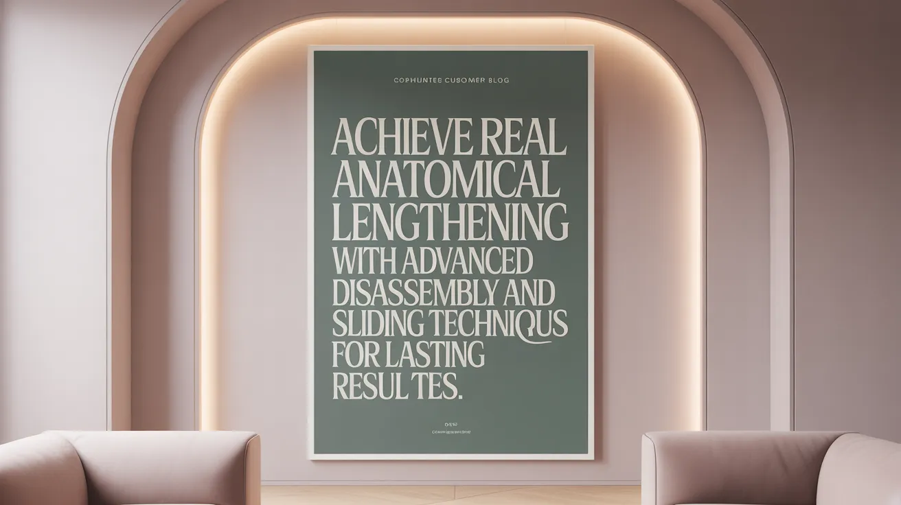 Achieve real anatomical lengthening with advanced disassembly and sliding techniques for lasting results.