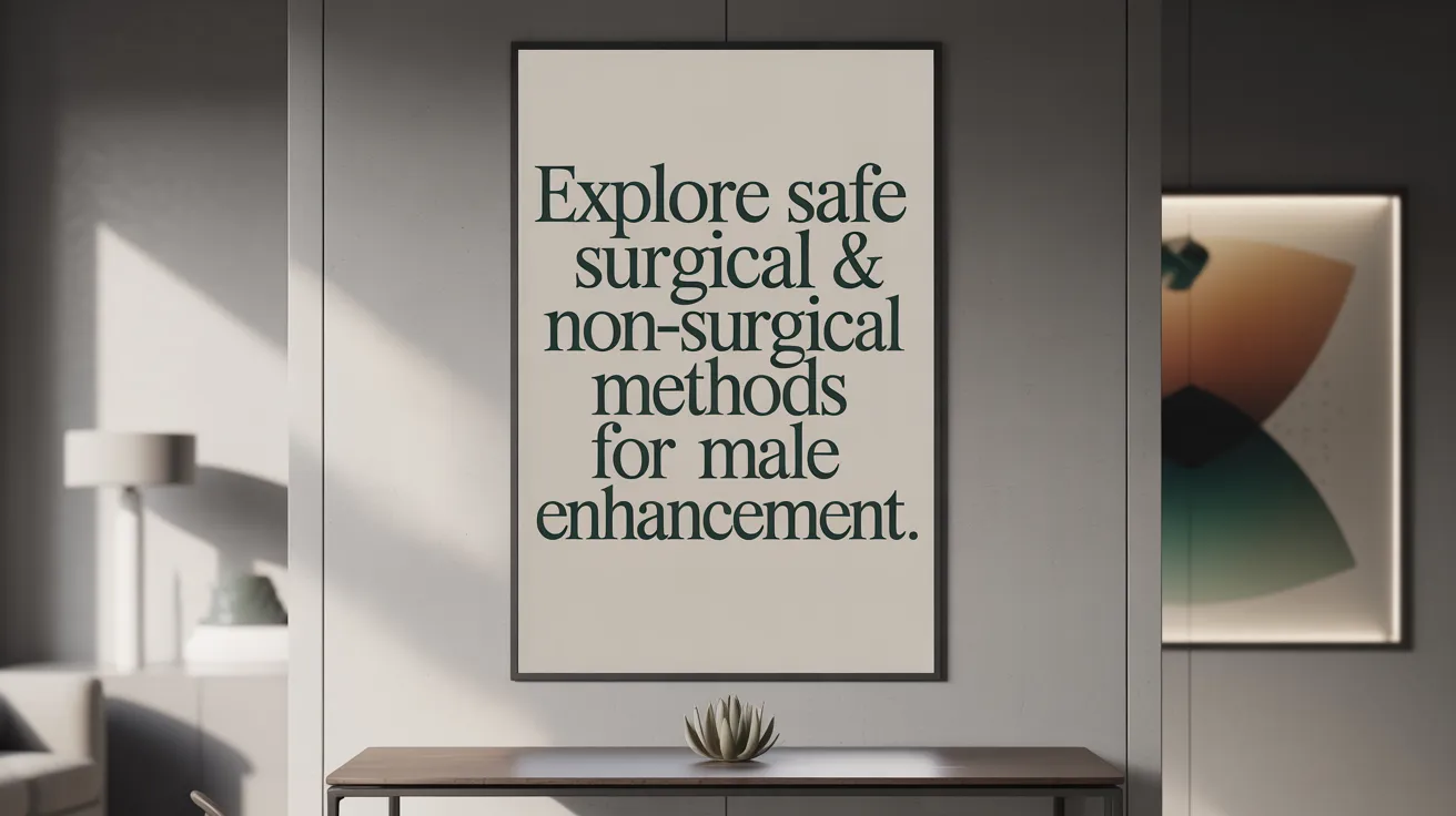 Explore Safe Surgical &amp; Non-Surgical Methods for Male Enhancement