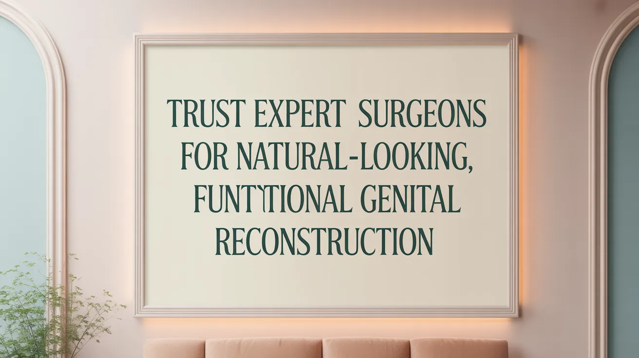 Trust expert surgeons for natural-looking, functional genital reconstruction