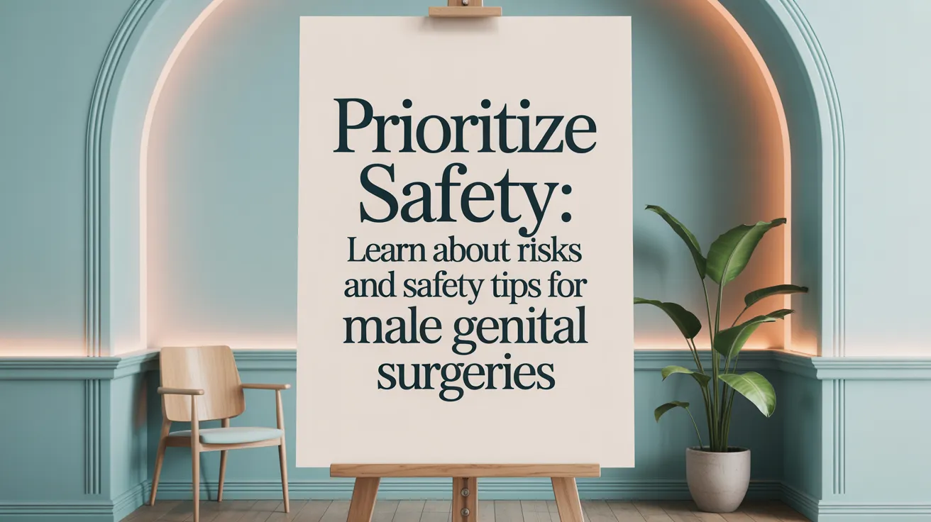 Prioritize safety: Learn about risks and safety tips for male genital surgeries