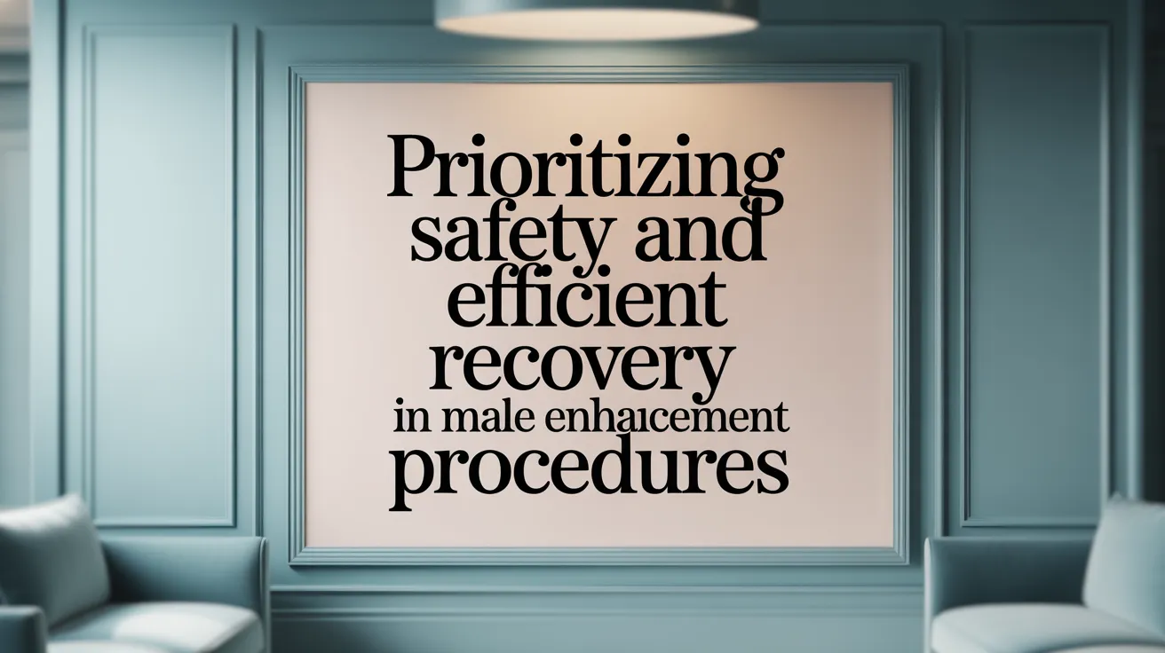 Prioritizing Safety and Efficient Recovery in Male Enhancement Procedures