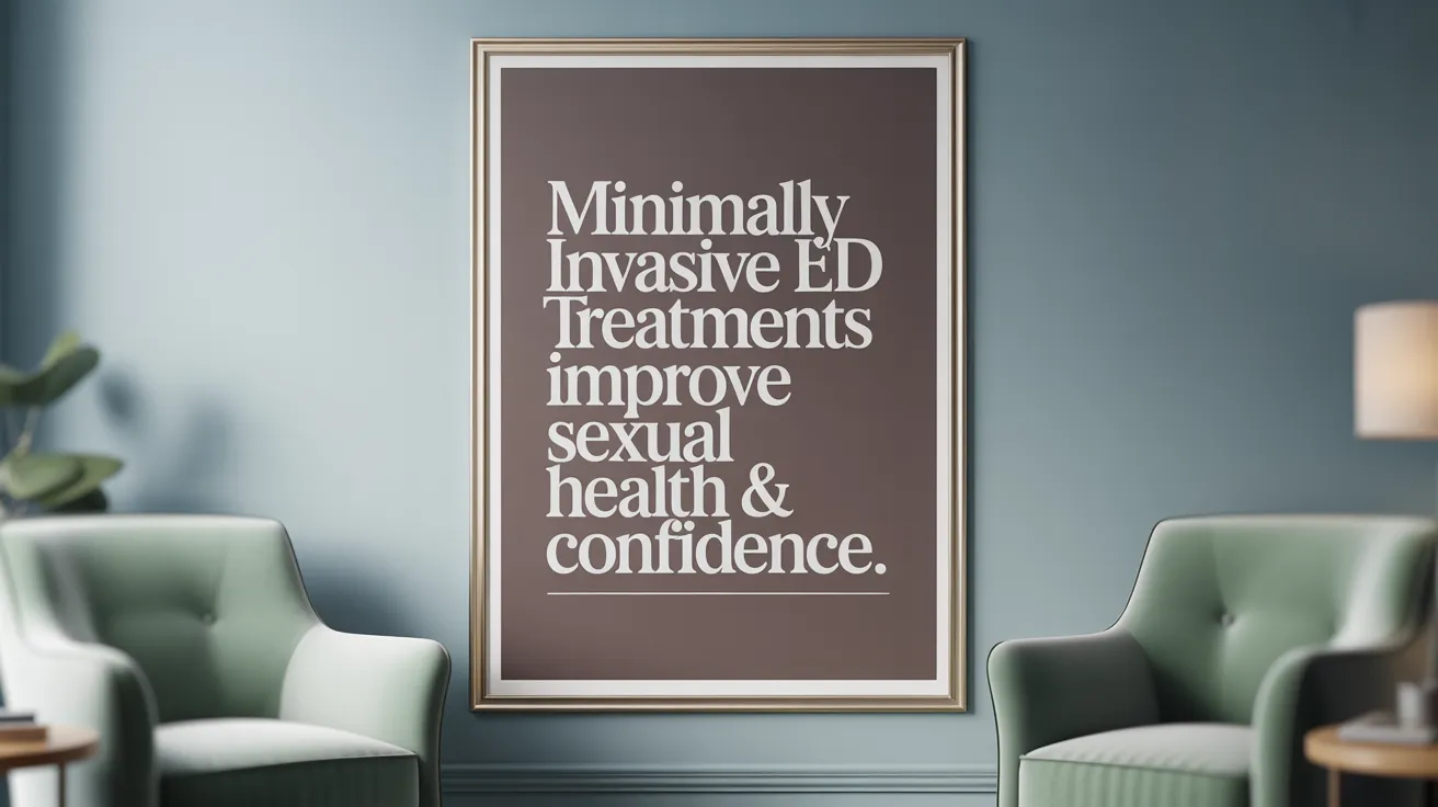 Minimally Invasive ED Treatments Improve Sexual Health &amp; Confidence