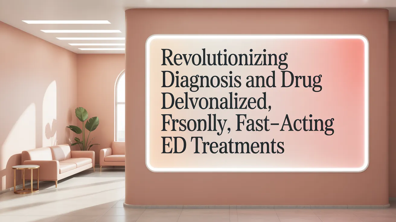 Revolutionizing Diagnosis and Drug Delivery: Personalized, Fast-Acting ED Treatments
