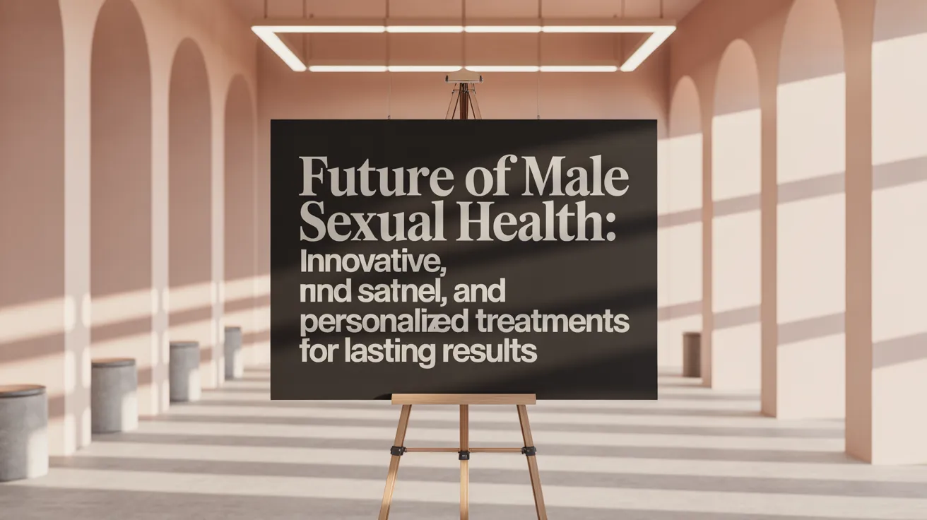 Future of Male Sexual Health: Innovative, Safe, and Personalized Treatments for Lasting Results