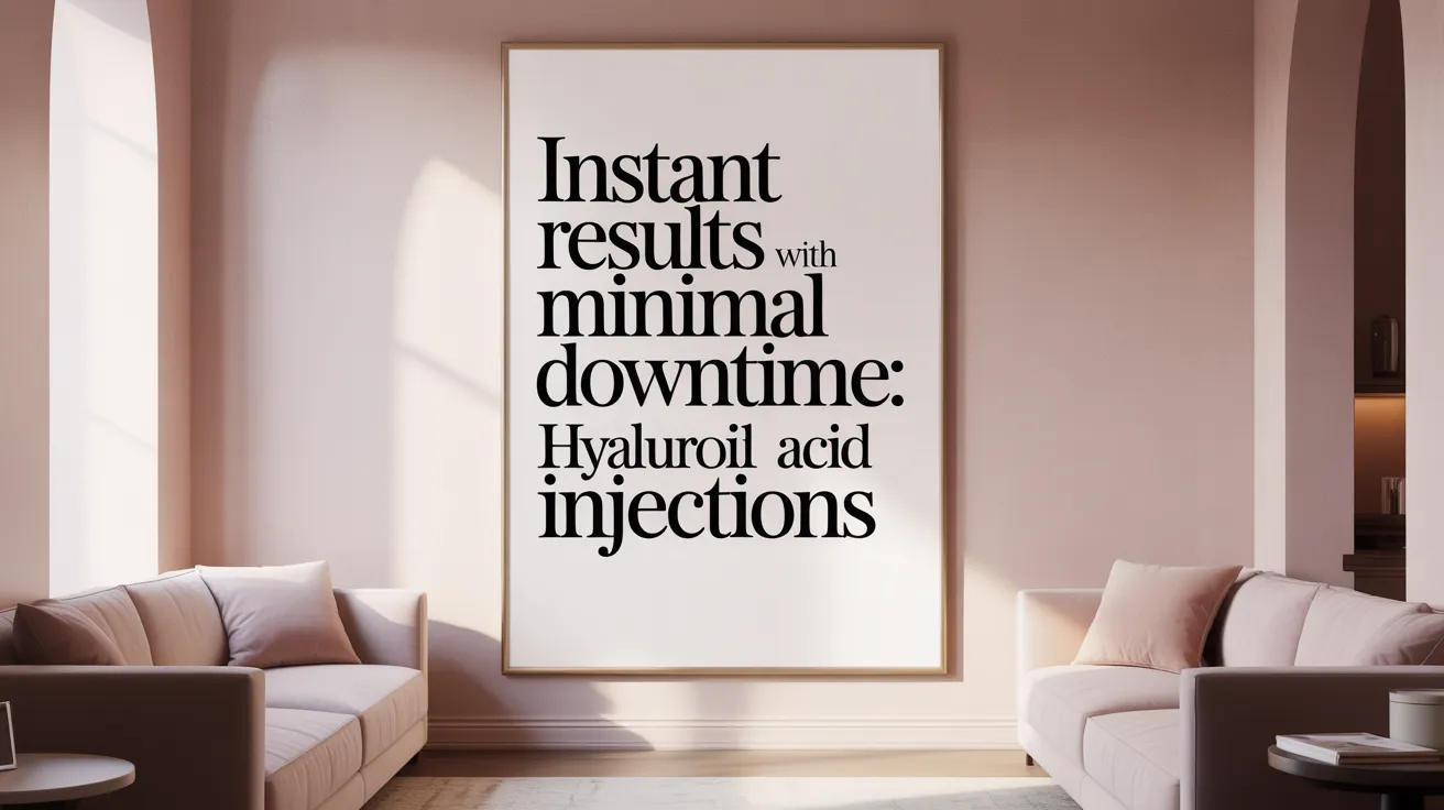 Instant Results with Minimal Downtime: Hyaluronic Acid Injections