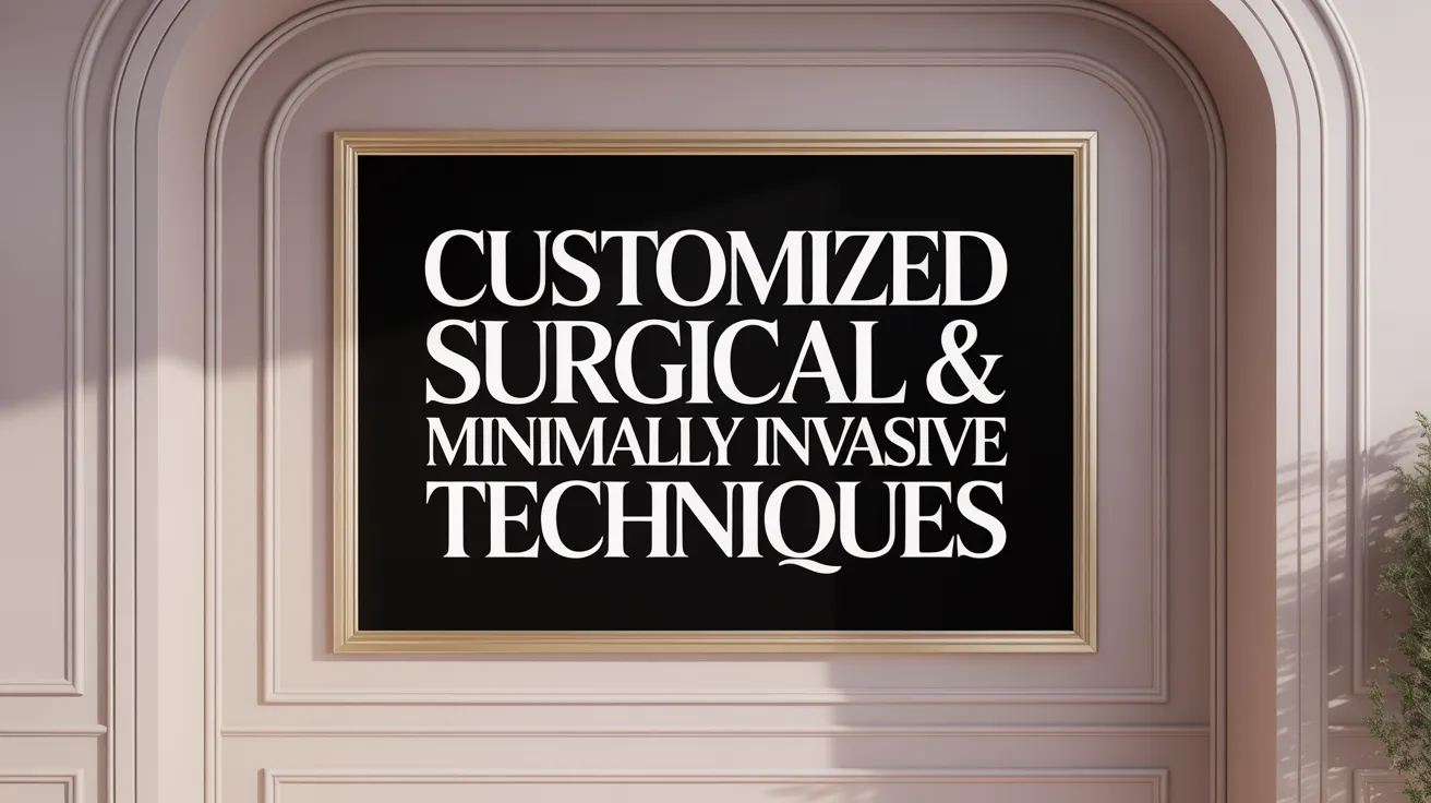 Customized Surgical &amp; Minimally Invasive Techniques