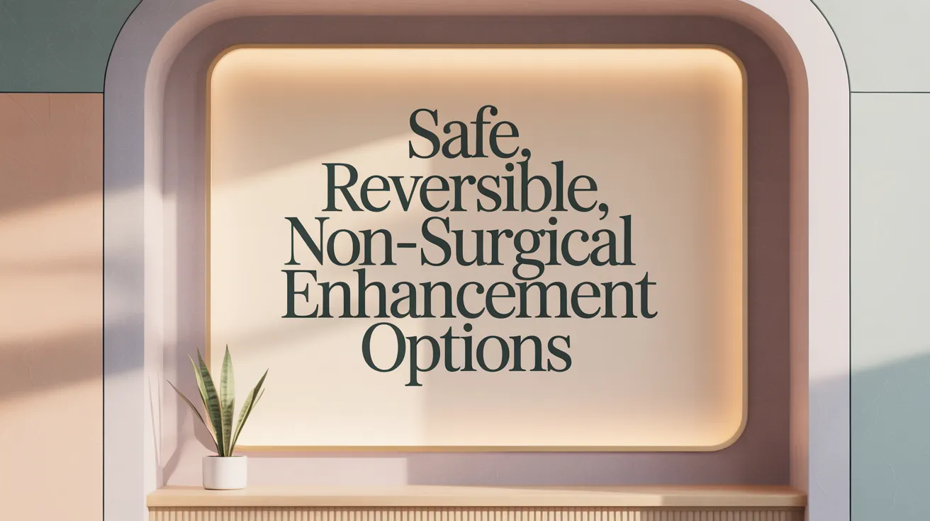 Safe, Reversible, Non-Surgical Enhancement Options