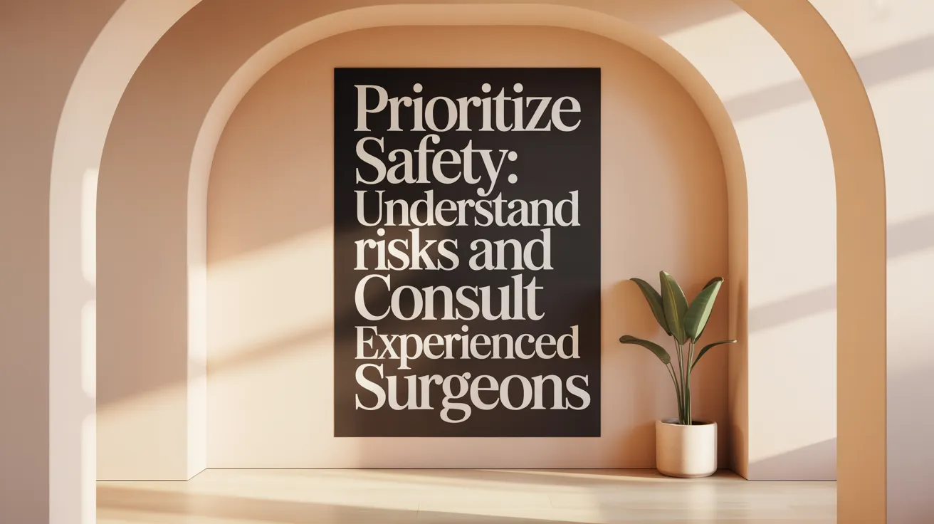 Prioritize Safety: Understand Risks and Consult Experienced Surgeons