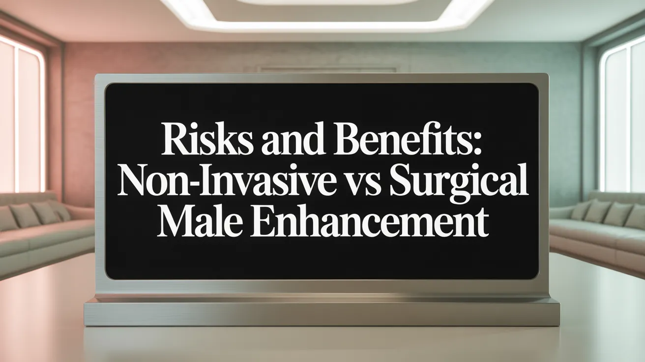 Risks and Benefits: Non-Invasive vs Surgical Penis Enhancement
