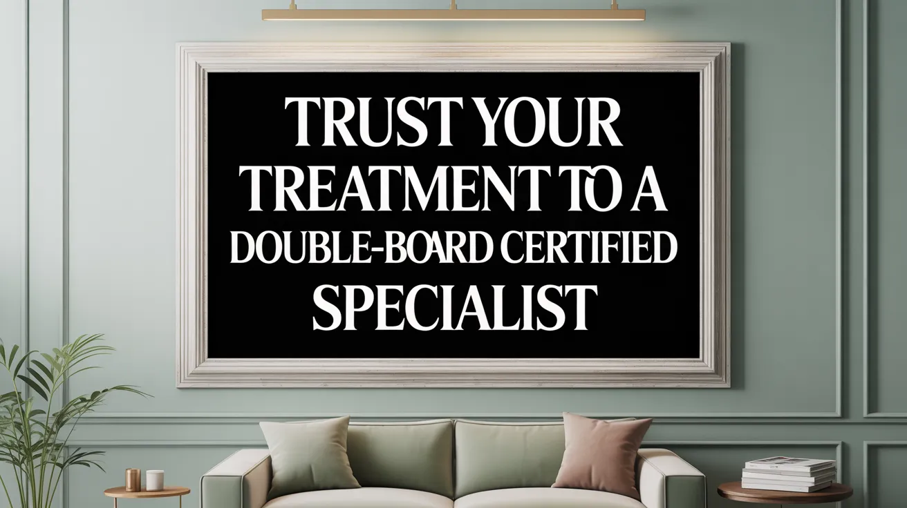 Trust Your Treatment to a Double-Board Certified Specialist