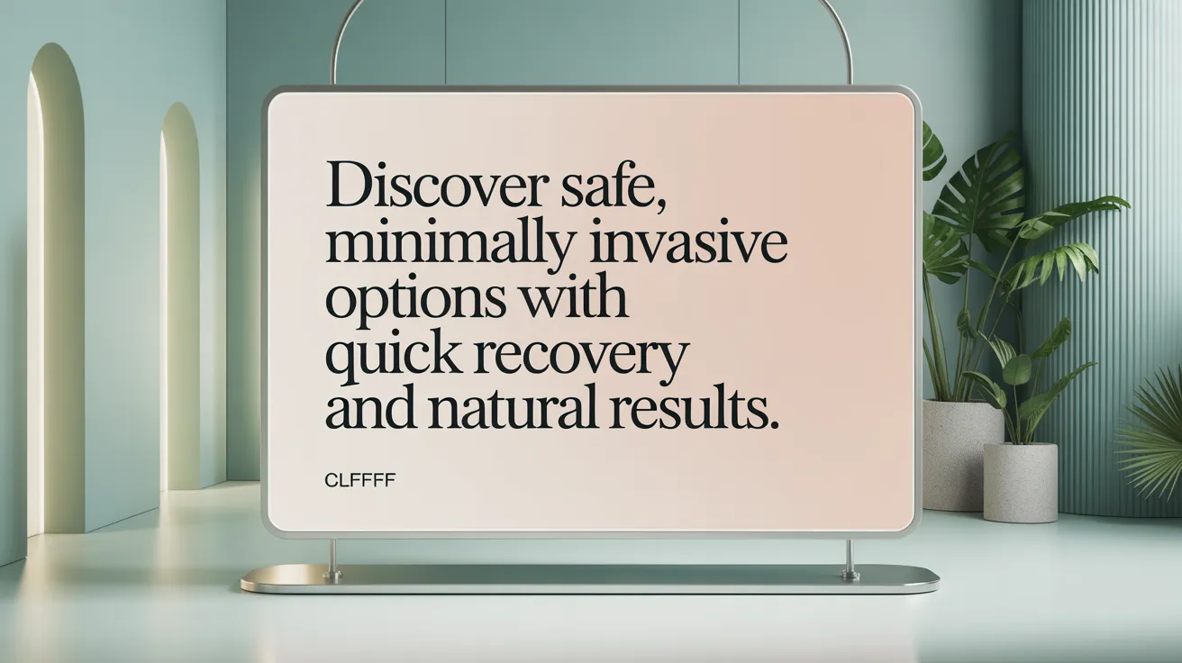 Discover safe, minimally invasive options with quick recovery and natural results.