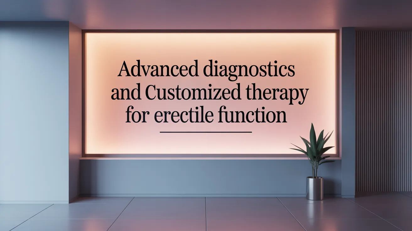 Advanced Diagnostics and Customized Therapy for Erectile Function