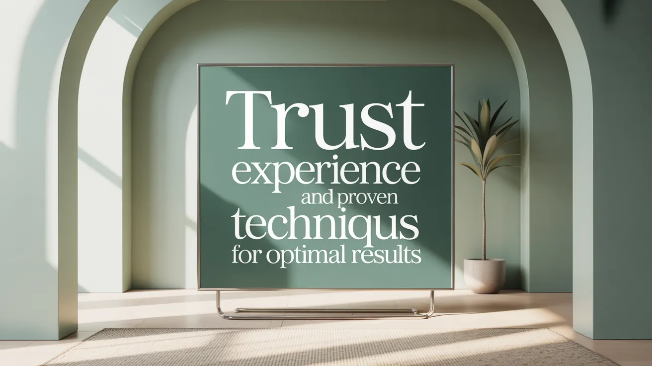 Trust Experience and Proven Techniques for Optimal Results