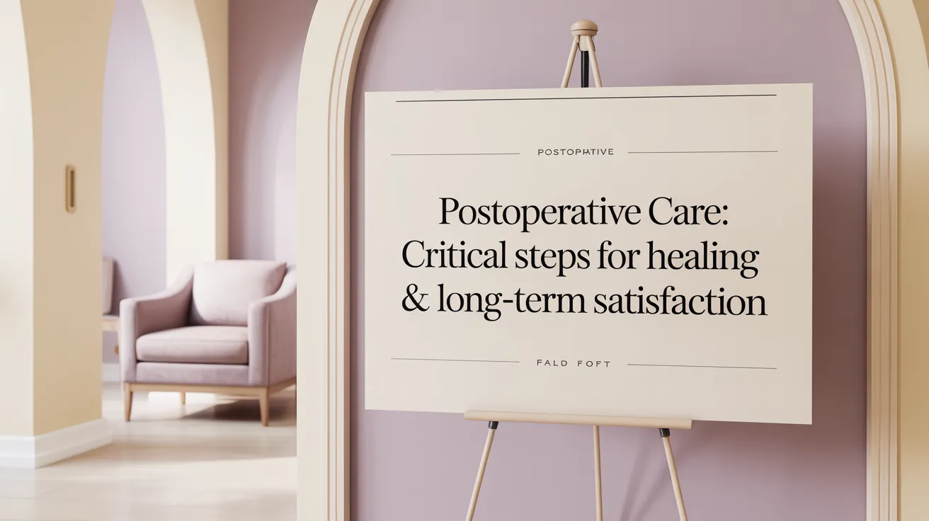 Postoperative Care: Critical Steps for Healing &amp; Long-Term Satisfaction