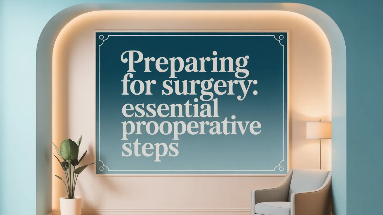 Preparing for Surgery: Essential Preoperative Steps