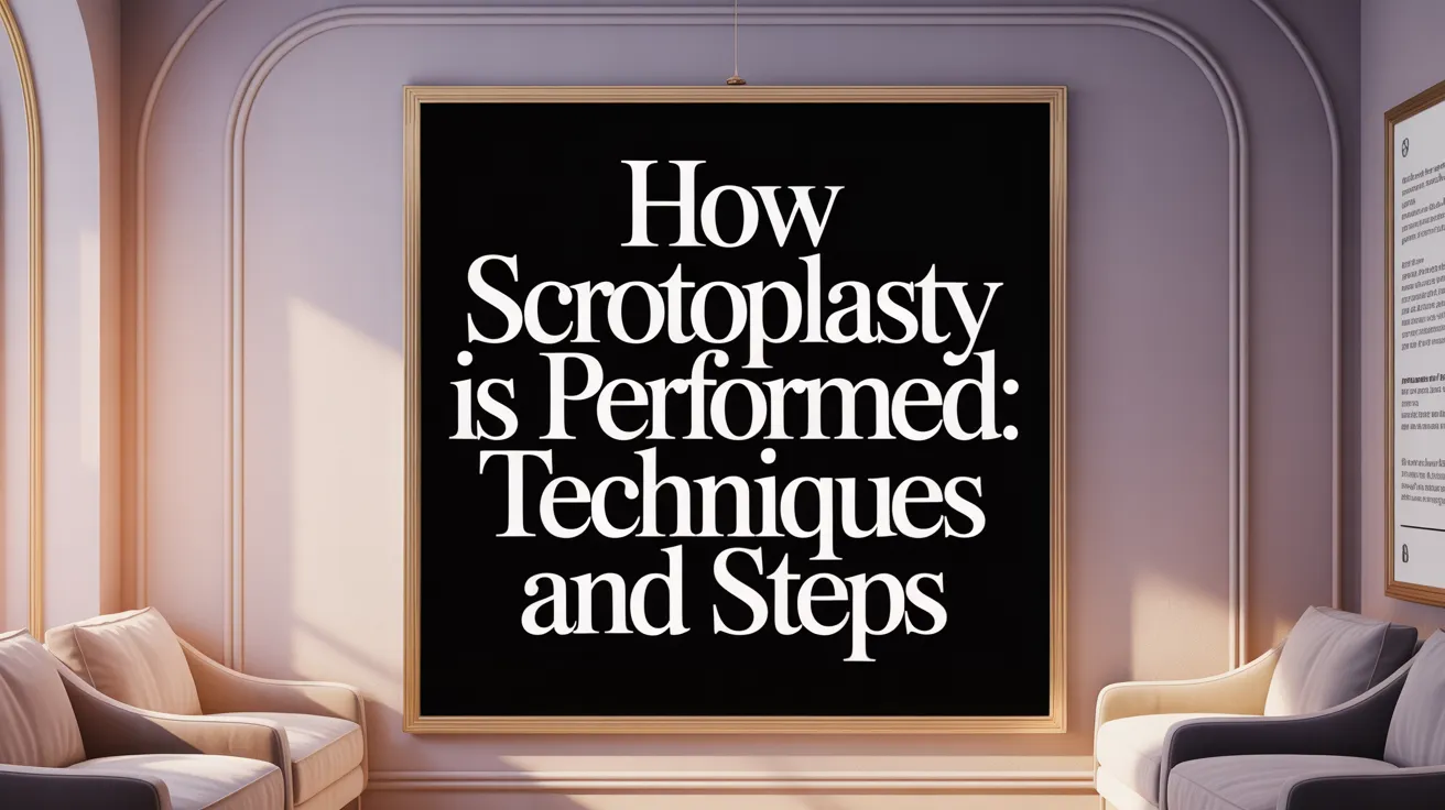 How Scrotoplasty is Performed: Techniques and Steps