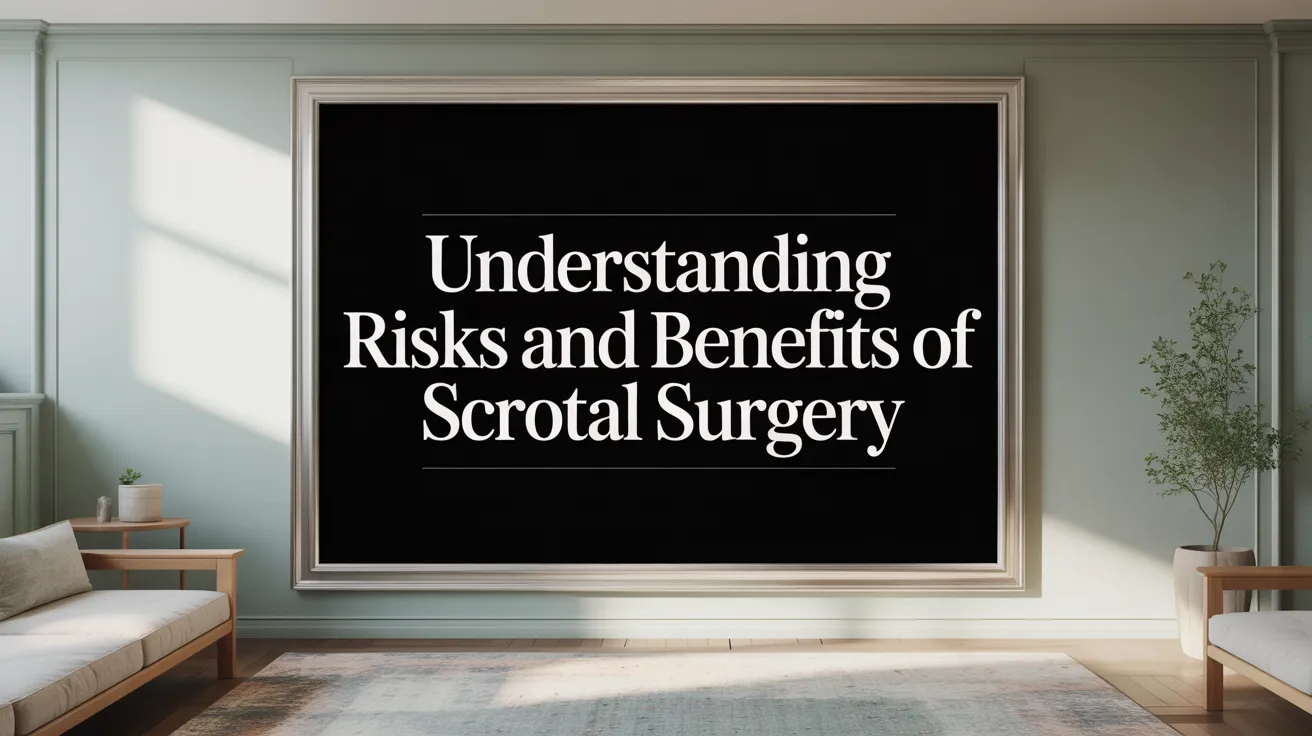 Understanding Risks and Benefits of Scrotal Surgery