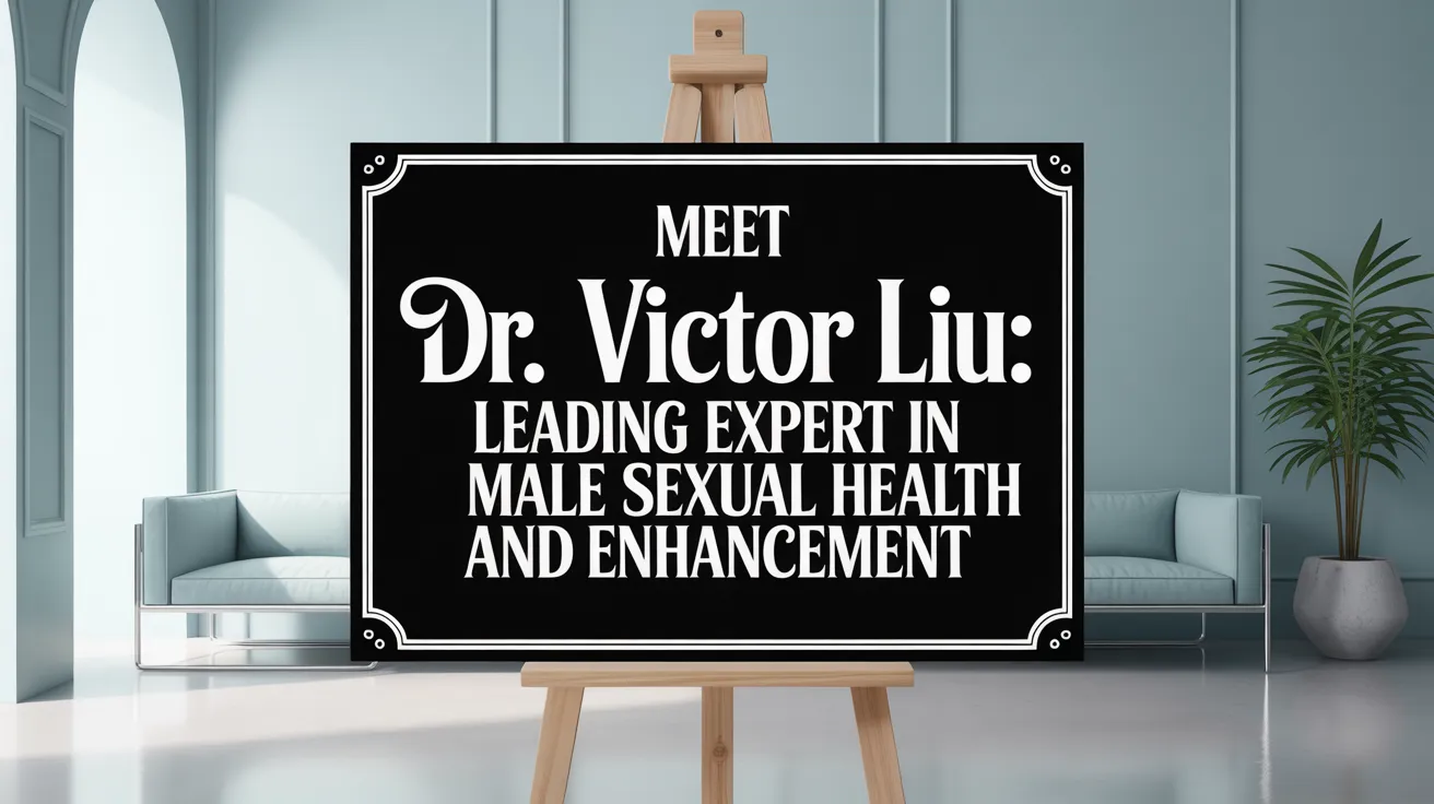 Meet Dr. Victor Liu: Leading Expert in Male Sexual Health and Enhancement