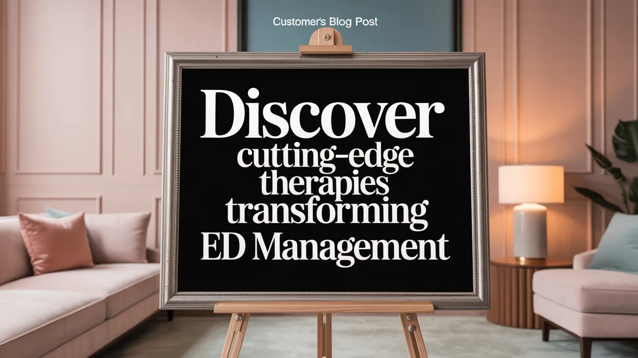Discover Cutting-Edge Therapies Transforming ED Management