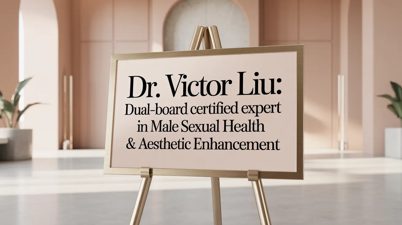 Dr. Victor Liu: Dual-Board Certified Expert in Male Sexual Health &amp; Aesthetic Enhancement