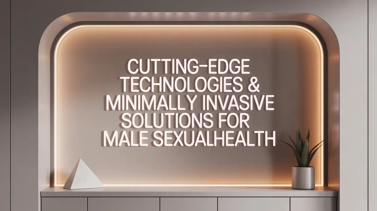 Cutting-Edge Technologies &amp; Minimally Invasive Solutions for Male Sexual Health