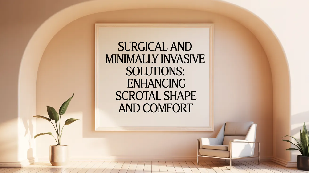 Surgical and Minimally Invasive Solutions: Enhancing Scrotal Shape and Comfort