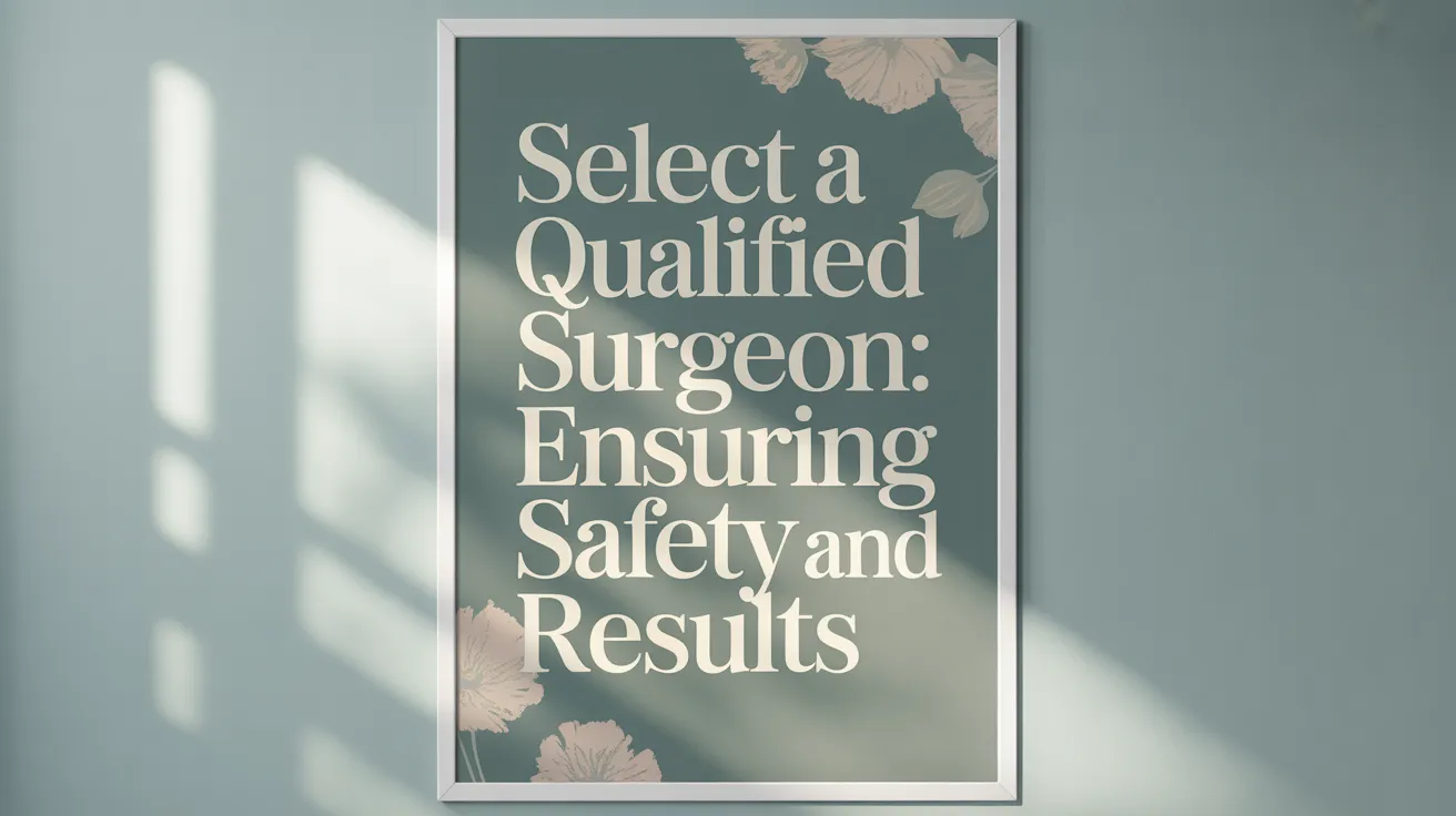 Select a Qualified Surgeon: Ensuring Safety and Results