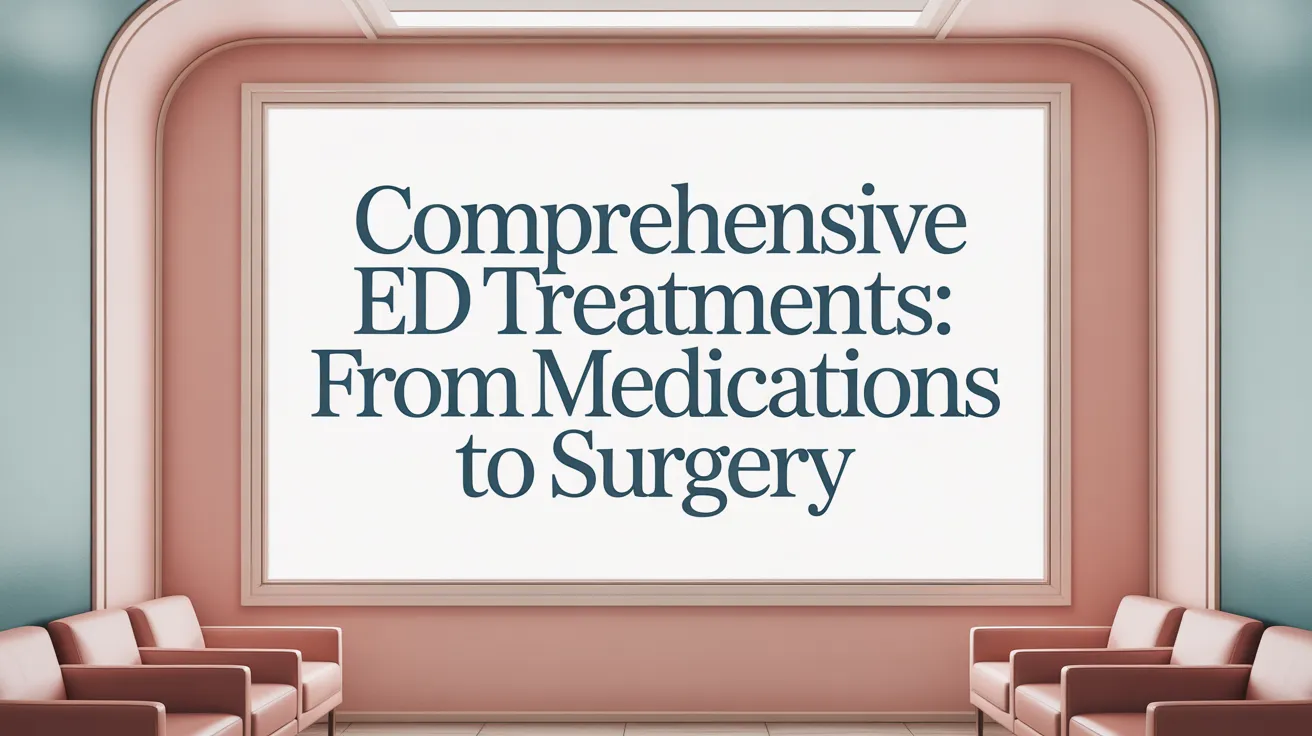 Comprehensive ED Treatments: From Medications to Surgery