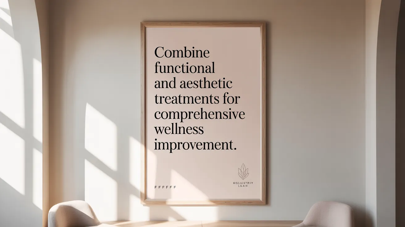 Combine functional and aesthetic treatments for comprehensive sexual health improvement.