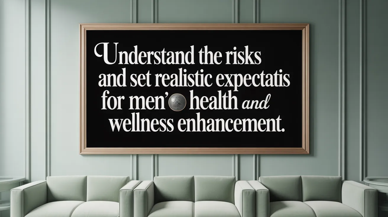 Understand the risks and set realistic expectations for male genital enhancement.