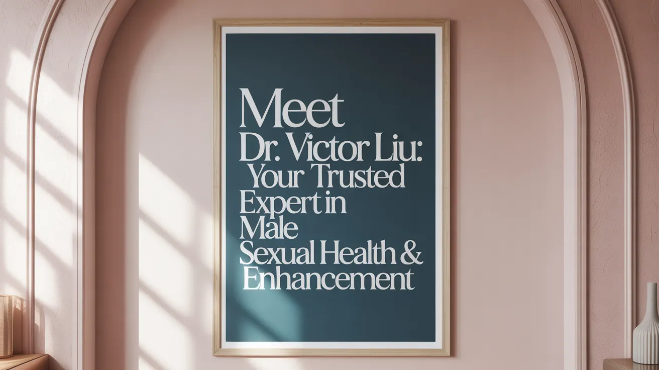Meet Dr. Victor Liu: Your Trusted Expert in Male Sexual Health &amp; Enhancement