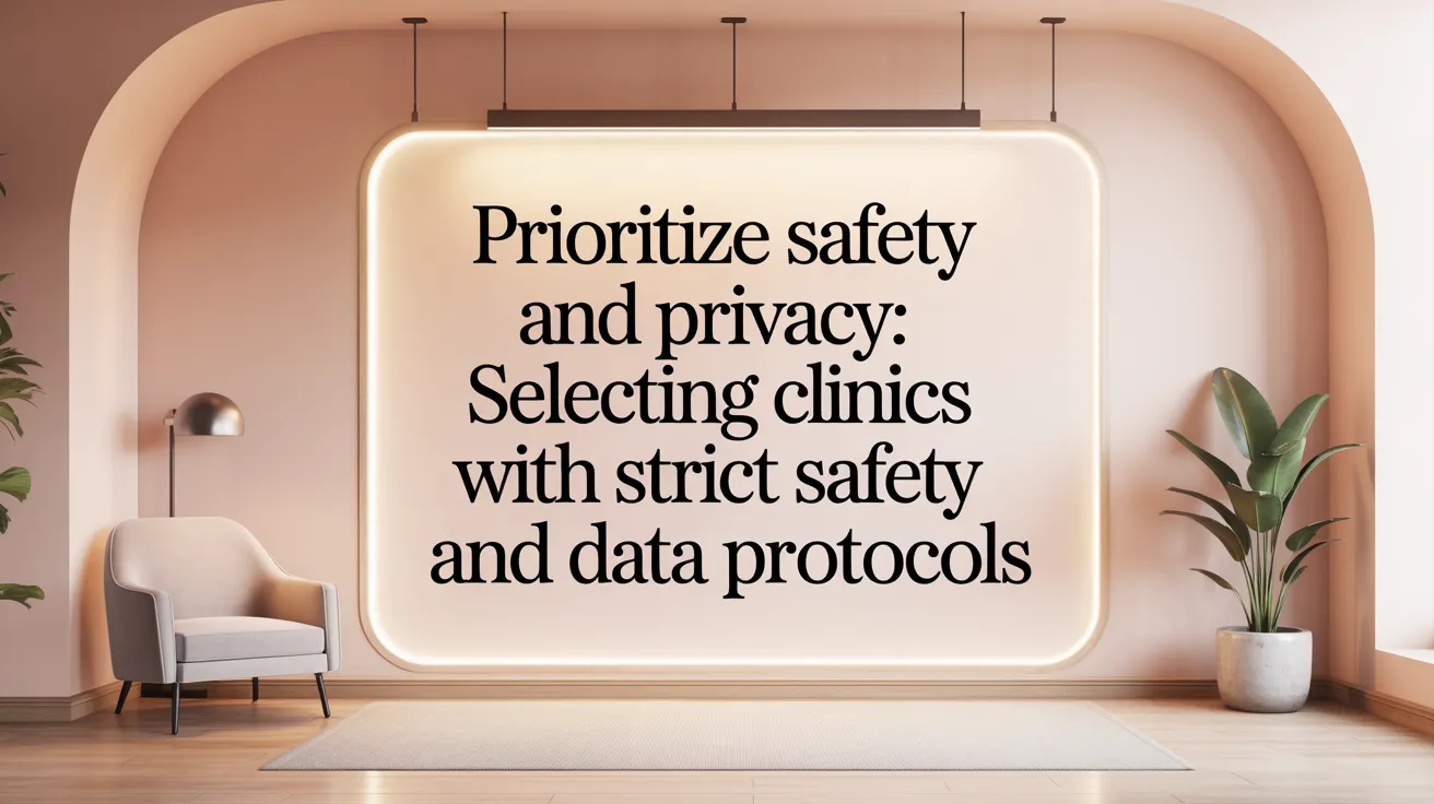 Prioritize Safety and Privacy: Selecting Clinics with Strict Safety and Data Protocols