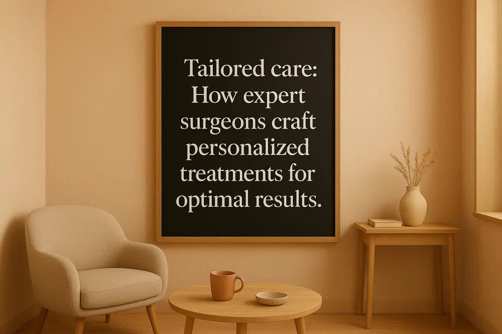 Tailored care: How expert surgeons craft personalized treatments for optimal results.