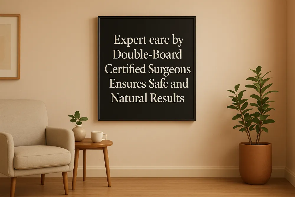 Expert care by Double-Board Certified Surgeons Ensures Safe and Natural Results
