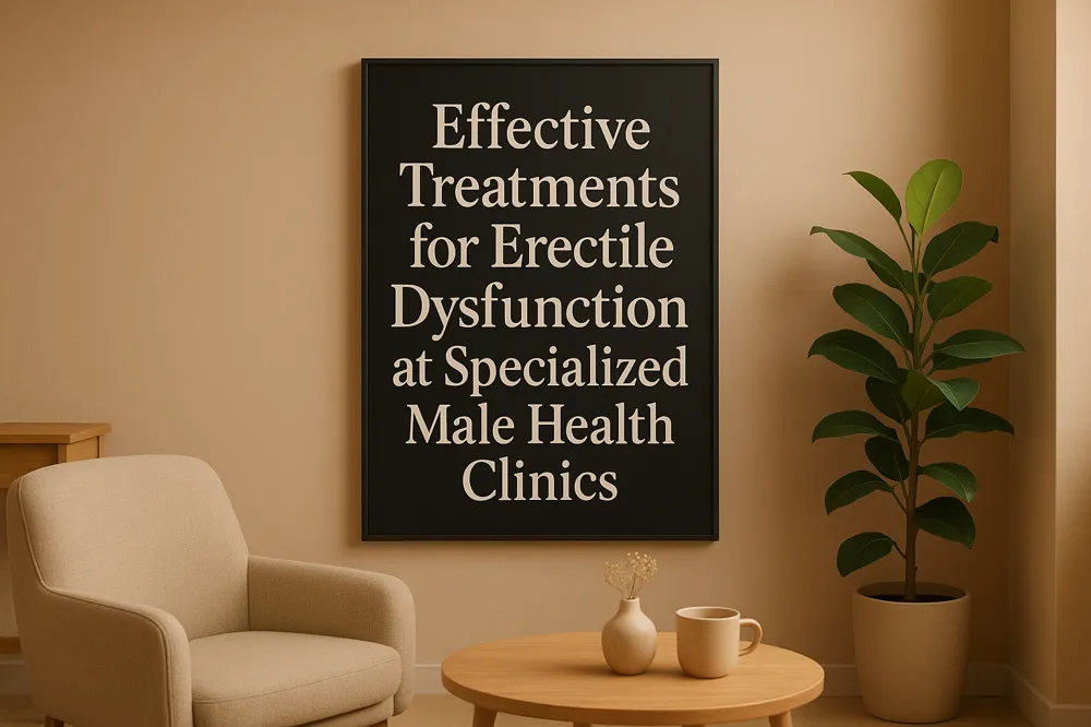 Effective Treatments for Erectile Dysfunction at Specialized Male Health Clinics